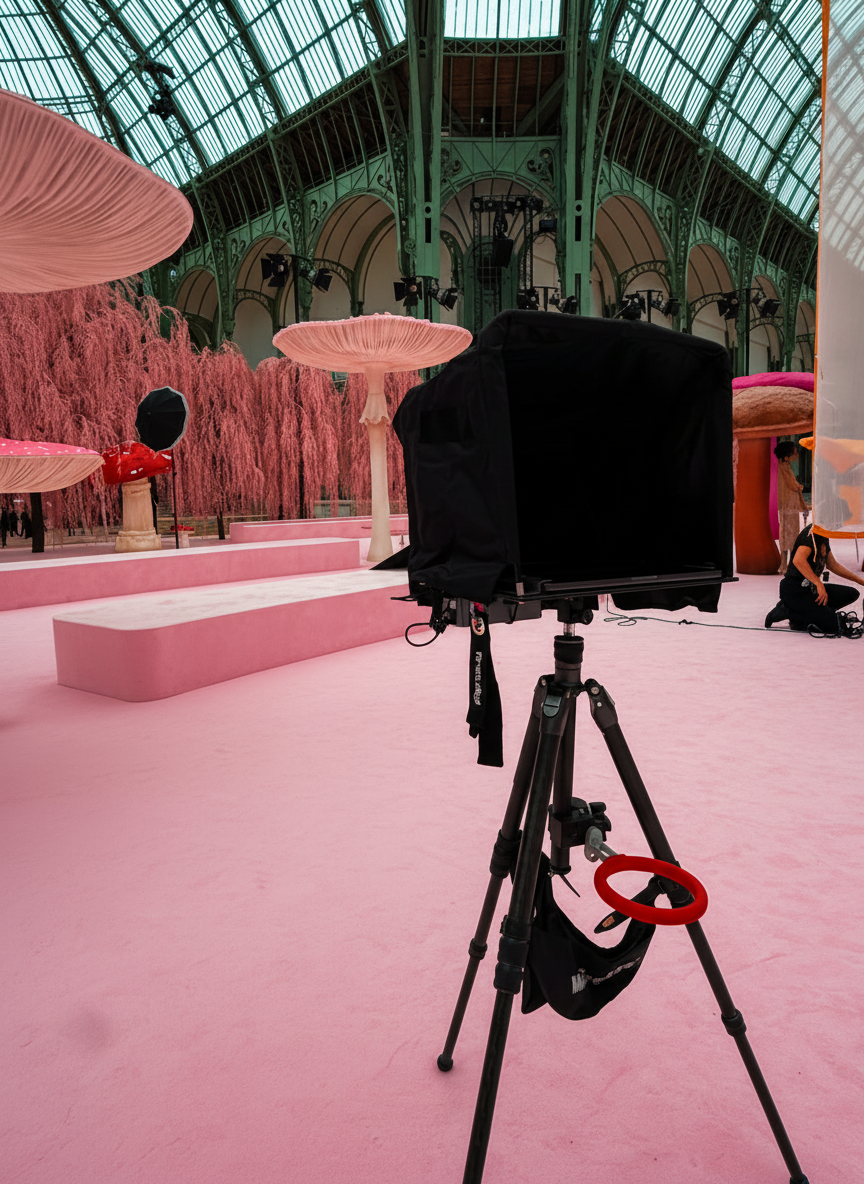 Photo production at Grand Palais, Paris